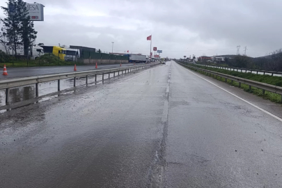 Gemlik - Orhangazi yolunda yağışlar sonrası kapanan bölge trafiğe açıldı!