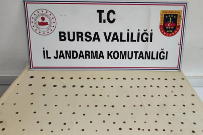 Bursa'da tarihi eser operasyonu! Onlarca sikke ele geçirildi