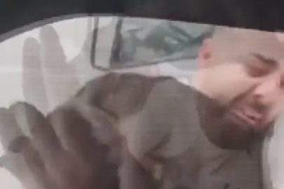 İstanbul'da iki kamyonet şoförünün trafik kavgası kamerada