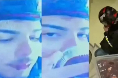 Kurye siparişi önce yaladı: Sonra teslim etti!