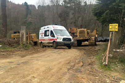 Düzce'de göçükte mahsur kalan bir işçi hayatını kaybetti