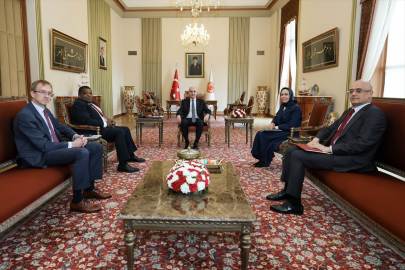 TBMM Başkanı Kurtulmuş, PAB Genel Sekreteri Chungong'u Meclis'te kabul etti