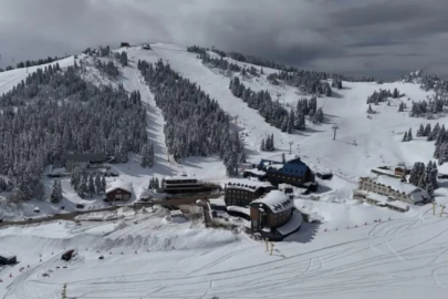 Uludağ'da Nisan sürprizi! Manzara kendine hayran bıraktı...