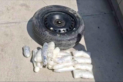 Yedek lastikten uyuşturucu çıktı