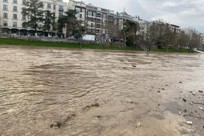 Çanakkale'de Kocabaş Çayı taştı; tarım arazileri sular altında kaldı