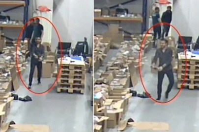 Görüntüler İstanbul Havalimanı'ndan! Vurgunu yapıp bir de şampanya patlatmışlar