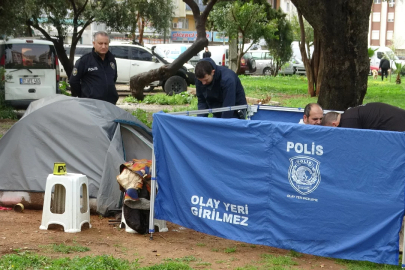 Parka kurduğu çadırda yaşayan adam ölü bulundu