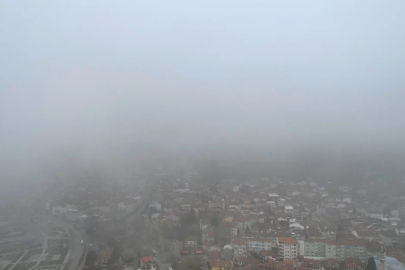 Bursa'da kartpostallık manzara: Sis kenti kapladı