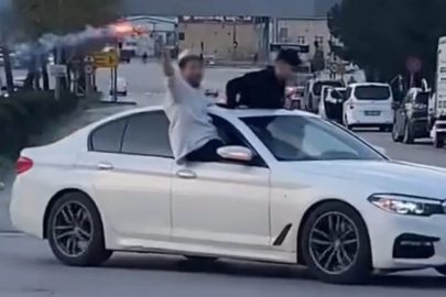 Bursa'da 'maganda' konvoyu! Kimse kuralları takmadı...