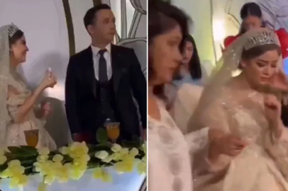 Düğünde skandal hareket! Damat sinirlenip, geline tokat attı