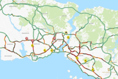 İstanbul'da haftanın ilk iş gününde trafik yoğunluğu