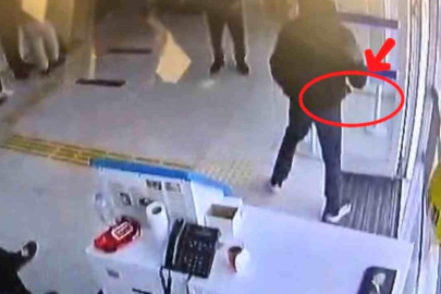 Banka şubesinde satırla gasp girişimi: Maskeli şüpheli kısa sürede yakalandı