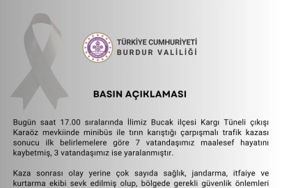 Burdur'da Minibüs ve Beton Mikseri Çarpıştı: 7 Kişi Hayatını Kaybetti