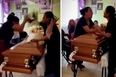İhanet cenazede ortaya çıktı: İki sevgili tabut başında kavga etti