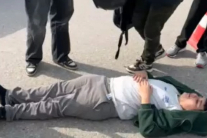 Bursa'da motosiklet yolun karşısına geçen bisikletliye çarptı; Çok sayıda yaralı var...