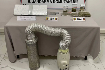 İklimlendirme sistemi ile uyuşturucu yetiştiren şahıs Jandarmaya yakalandı!
