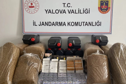 Jandarmadan kaçakçılara darbe! Çok sayıda tütün ve alkol ele geçirildi..