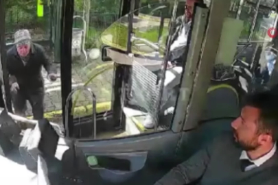 Kocaeli'de otobüs şoförünün örnek davranışı kamerada