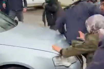 Küçük kıza çarpıp, kalabalığın üzerine sürdü