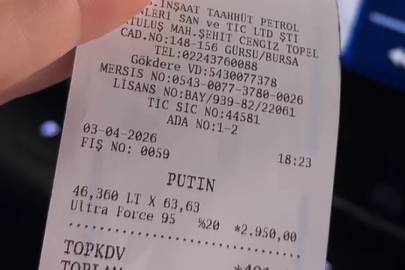 'Putin' Bursa'da yakıt aldı! Görünce şaşıp kaldılar