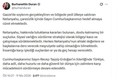 İletişim Başkanı Duran: Netanyahu, hakkında tutuklama kararları bulunan, dostu kalmamış bir suçludur