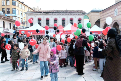 Kastamonu'da Çocuklardan Filistin'e Umut Balonları