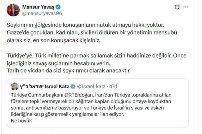 Mansur Yavaş'tan İsrail Savunma Bakanı'na Sert Yanıt
