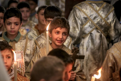 Gazze'deki Doğu Hristiyanları yıkımın gölgesinde ilk Paskalya'yı kutladı