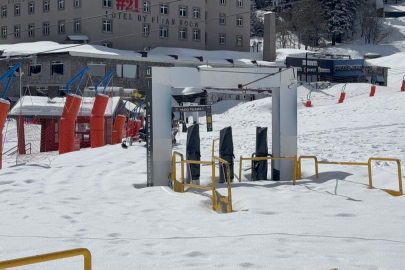 Uludağ'da kar var, tatilci yok