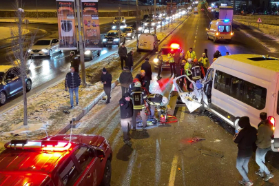 Erzurum'da buzlanma nedeniyle meydana gelen kazalarda 5 kişi yaralandı