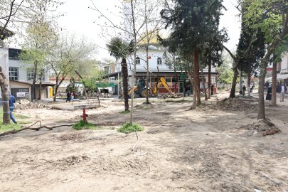 İhsaniye Eski Köy Meydanı modern bir görünüme kavuşuyor