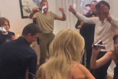 Cengiz Ünder'in nişan töreninde renkli anlar! Fenerbahçeli futbolcular kurtlarını döktü