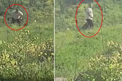 İnfial yaratan görüntü! Videoyu izleyen polis hemen harekete geçti