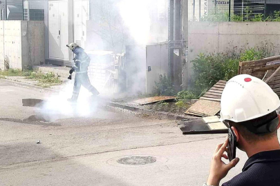 Körfez'de trafo yangını paniğe neden oldu