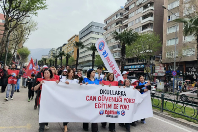 Bursa'da Eğitim - İş Sendikası'ndan okul saldırılarına tepki!