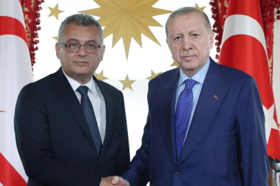 Cumhurbaşkanı Erdoğan, KKTC Cumhurbaşkanı Erhürman ile görüştü
