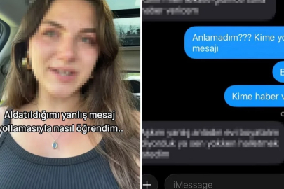 Kocasının yanlışlıkla gönderdiği mesaj sayesinde aldatıldığını öğrendi