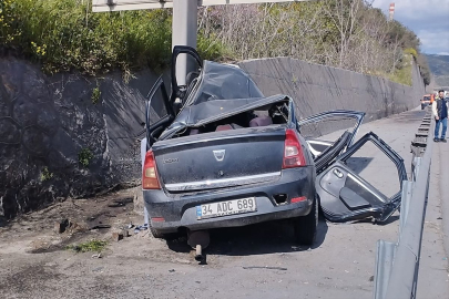 Anadolu Otoyolu'nun Kocaeli kesimindeki kaza ulaşımı aksattı