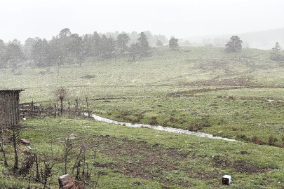 Bolu'da nisan ayında kar sürprizi