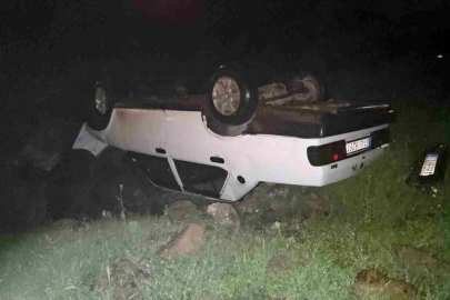 Hatay'da takla atan Fiat Tofaş ters döndü: 1 yaralı