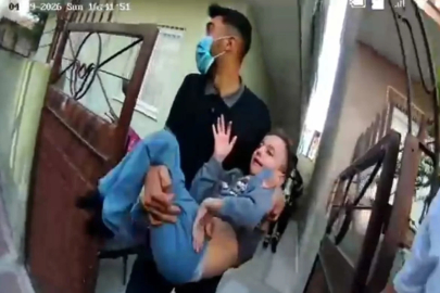 Mersin'de apartman yangınında mahsur kalan 9 kişi tahliye edildi