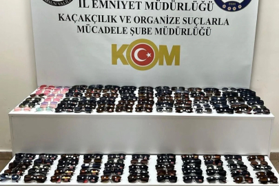 Tekkeköy'de kaçak gözlük operasyonu