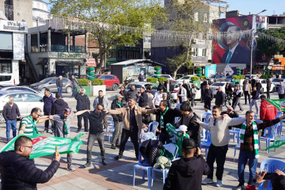 Bursa'nın bir meydanında daha yeşil beyaz coşku!