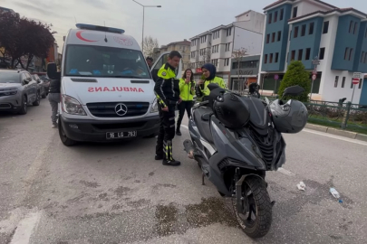 Bursa'da işçi servisine motosiklet çarptı! Yaralılar var