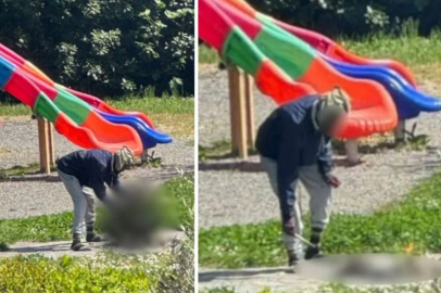 Herkesin gözü önünde öldürdüğü kediyi pişirmeye çalıştı!