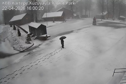 Kocaeli'de bahar ayında kar sürprizi