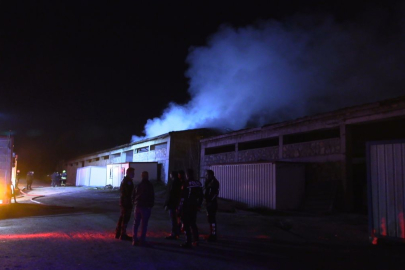 Bolu'da çıkan yangında bir depo kullanılamaz hale geldi