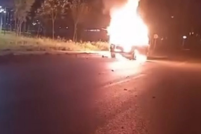 Bursa'da bir anda alev aldı!