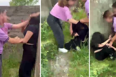 Metruk binada dehşete düşüren görüntü