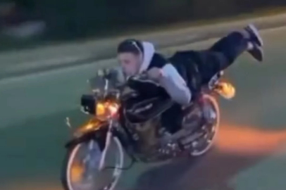 Bursa'da motosiklet üzerinde ölümle dans!